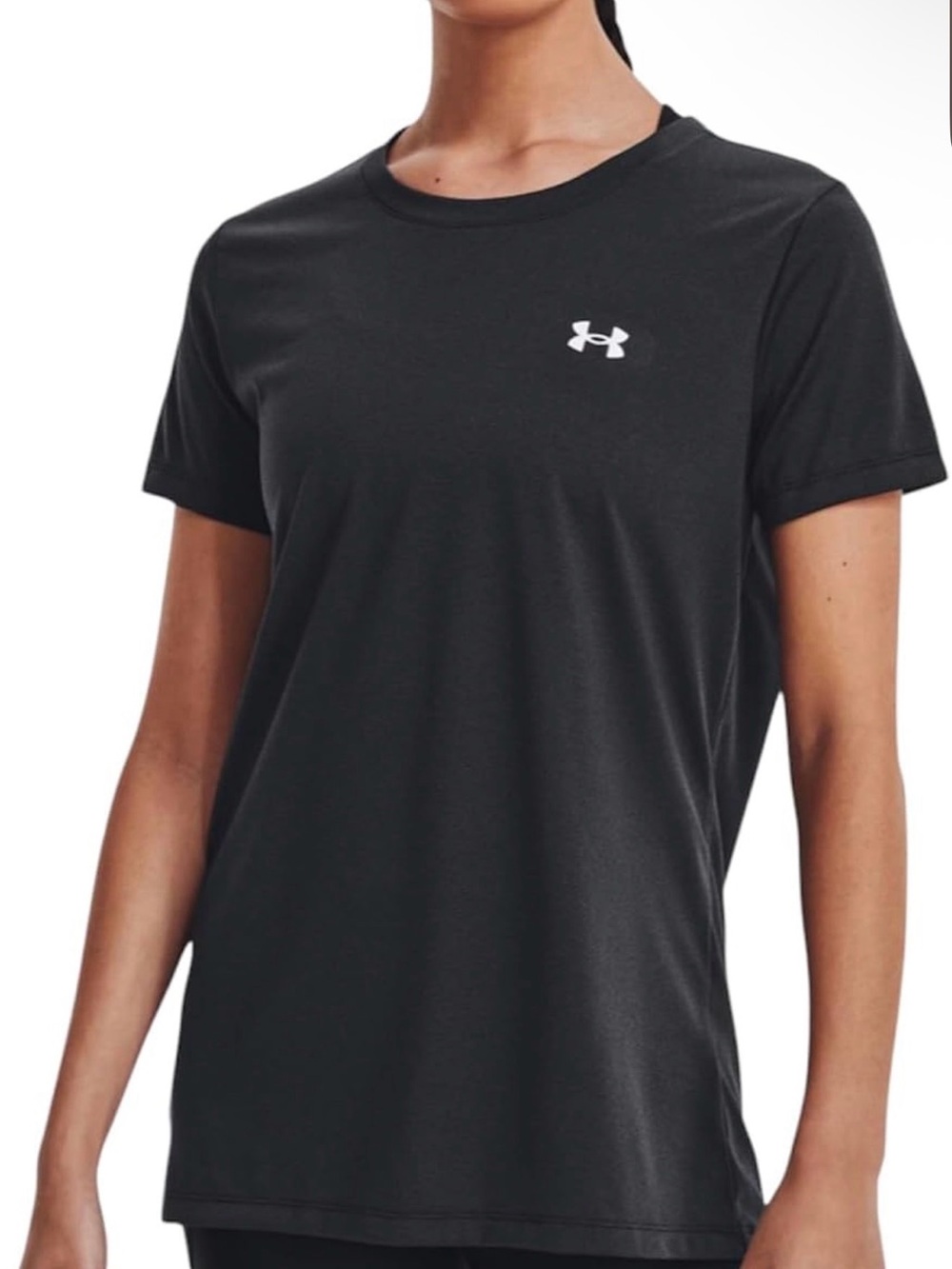 Under Armour Women's Black Short Sleeve Bubble Tech Tee, XS, NWT